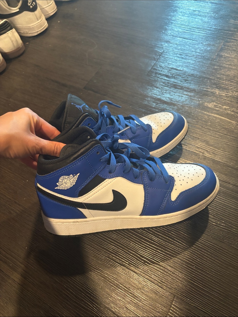 Jordan Kids' Mid-Top Sneakers - Blue/White/Black